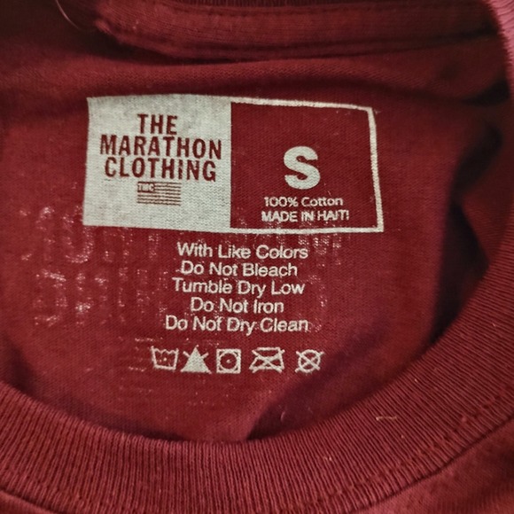 NWT The Marathon Clothing  Crenshaw Logo Burgundy T-Shirt Small Holiday Gift - Picture 4 of 4